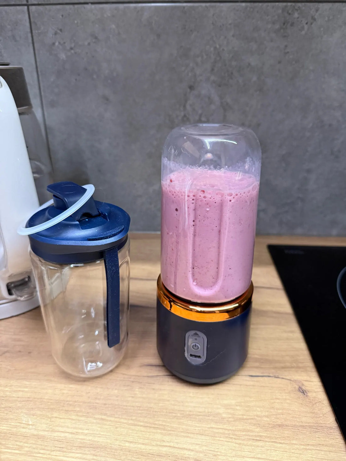 Pineapple Coconut Protein Smoothie made with the LOUVT Fresh Juice Blender