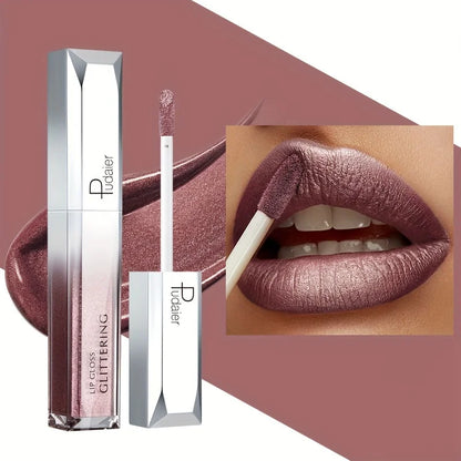 Shiny Makeup Cosmetics Store — Lábios Brilhantes em Metal, Impermeável e Duradouro, Conjunto de Lábios de Tinta, Não Pegajoso, Maquiagem para Festa/Festival
