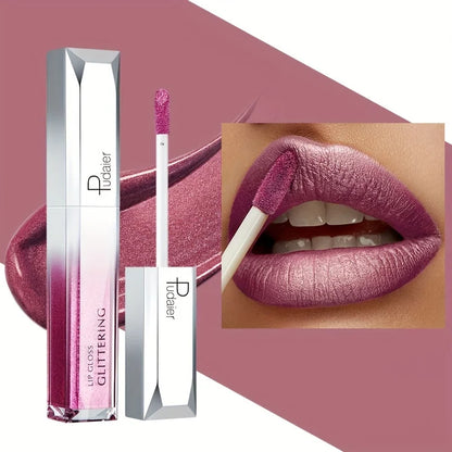 Shiny Makeup Cosmetics Store — Lábios Brilhantes em Metal, Impermeável e Duradouro, Conjunto de Lábios de Tinta, Não Pegajoso, Maquiagem para Festa/Festival