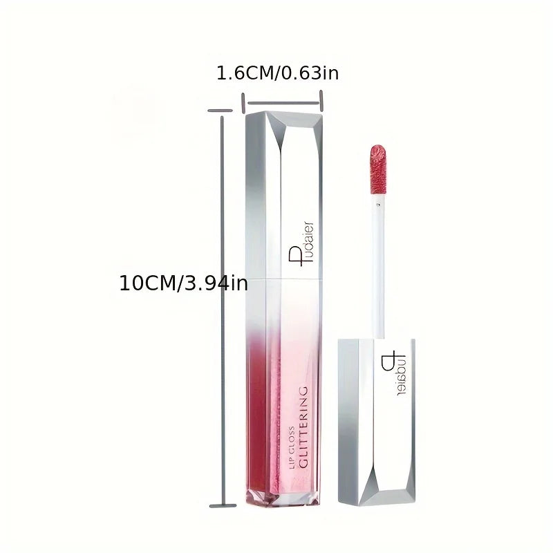 Shiny Makeup Cosmetics Store — Lábios Brilhantes em Metal, Impermeável e Duradouro, Conjunto de Lábios de Tinta, Não Pegajoso, Maquiagem para Festa/Festival