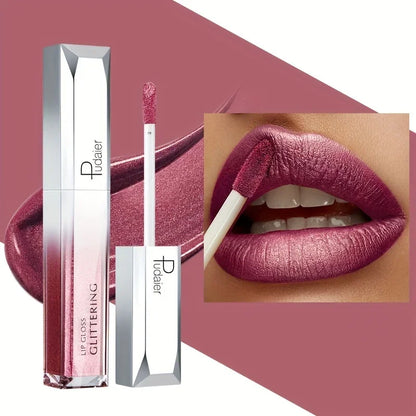 Shiny Makeup Cosmetics Store — Lábios Brilhantes em Metal, Impermeável e Duradouro, Conjunto de Lábios de Tinta, Não Pegajoso, Maquiagem para Festa/Festival
