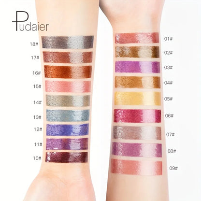 Shiny Makeup Cosmetics Store — Lábios Brilhantes em Metal, Impermeável e Duradouro, Conjunto de Lábios de Tinta, Não Pegajoso, Maquiagem para Festa/Festival